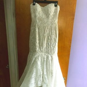 Prom dress size 6, mermaid dress, lace